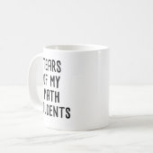 Tränen meiner Mathematikstudenten, witzige Mathema Kaffeetasse (Vorderseite Links)