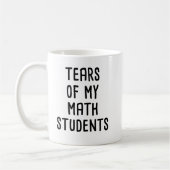 Tränen meiner Mathematikstudenten, witzige Mathema Kaffeetasse (Links)