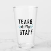 Tränen meiner Mitarbeiter Welten Bestes Boss je Ge Glas (Vorderseite)