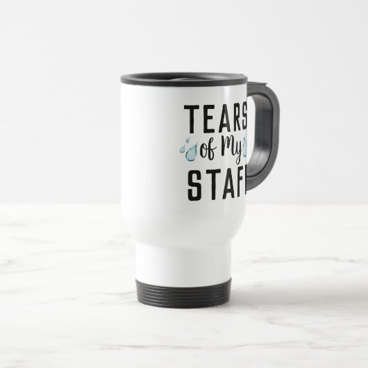 Tränen meiner Mitarbeiter Welten Bestes Boss je Ge Reisebecher (VorderseiteRechts)