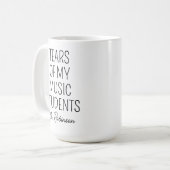 Tränen meiner Musikstudenten, Lehrerbewertung Kaffeetasse (Vorderseite Links)