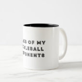 Tränen meiner Pickleball-Gegner Typografie Zweifarbige Tasse (VorderseiteRechts)