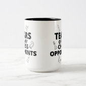 Tränen meiner Schachgegner geben Schachspielern Ge Zweifarbige Tasse (Mittel)