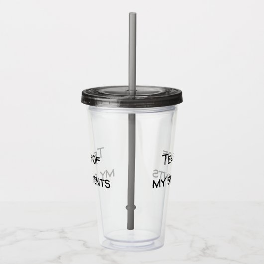 Tränen meiner Schüler Funny Teacher Geschenk Acryltrinkbecher (Rechts)