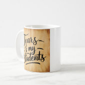 Tränen meiner Schüler Kaffeetasse (Vorderseite Links)