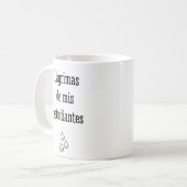 Tränen meiner Spanischschüler - Spanischlehrer Kaffeetasse (Vorderseite Links)