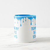 Tränen meiner Studenten Custom Teacher Geschenk Zweifarbige Tasse (Mittel)