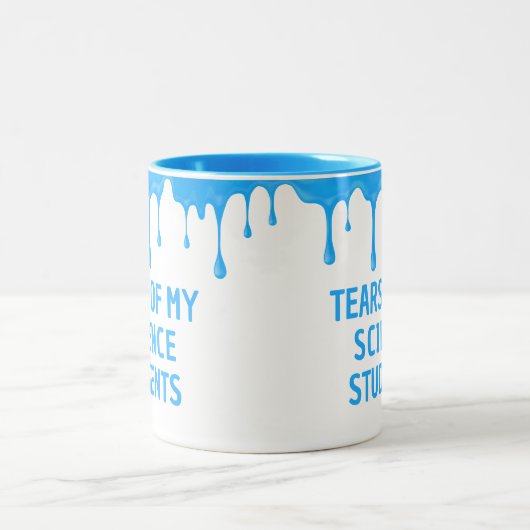 Tränen meiner Studenten Custom Teacher Geschenk Zweifarbige Tasse (Mittel)