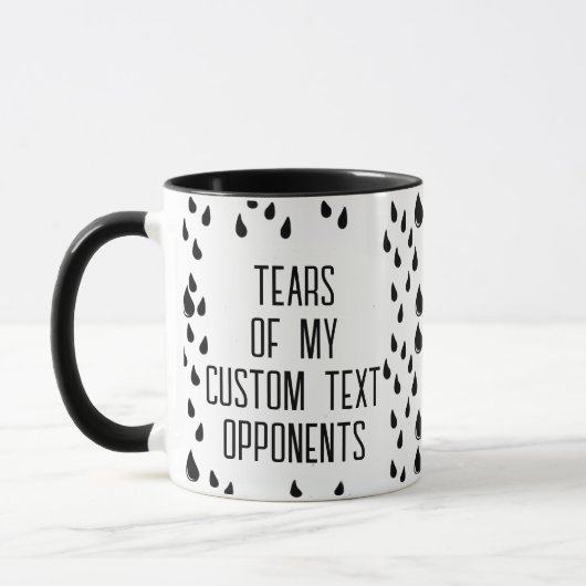 Tränen meiner Textgegner Tasse (Links)