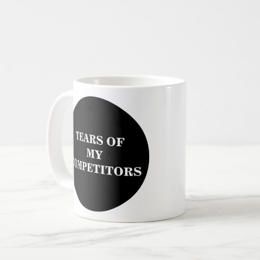 Tränen meiner Wettbewerber Kaffeetasse (Vorderseite Links)