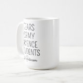 Tränen meiner Wissenschaftler, Lehrerbewertung Kaffeetasse (Vorderseite Links)