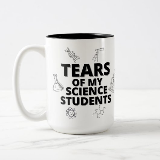 Tränen meiner Wissenschaftler Lehrergeschenk Zweifarbige Tasse (Links)