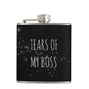 Tränen meines Chefs Funny Employee Geschenkflasche Flachmann