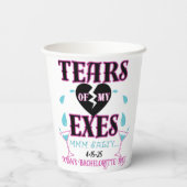 Tränen meines Exes-Funny Bridal-Junggeselinnen-Abs Pappbecher (Rückseite)