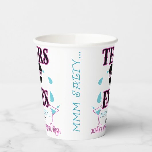 Tränen meines Exes-Funny Bridal-Junggeselinnen-Abs Pappbecher (Links)