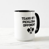 Tränen meines Pickleball Funny Minimal Pickleball Tasse (VorderseiteRechts)