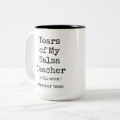 Tränen meines Salsa Tanzlehrers immer noch wärm lu Zweifarbige Tasse (Vorderseite Links)