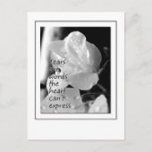 Tränen Postkarte (Vorderseite)