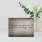 Tränen schütteln postkarte (Stehend Vorderseite)