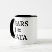 Tränen sind Daten Tasse (Vorderseite Links)