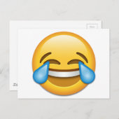 Tränen über Joy emoji lustig Postkarte (Vorne/Hinten)