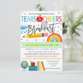 Tränen und Beifall zum Frühstück Einladung (Stehend Vorderseite)