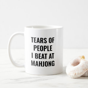 Tränen von Leuten, die ich bei Mahjong Lover Funny Kaffeetasse
