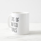 Tränen von verschütteten Schülern - Funny Optometr Kaffeetasse (Vorderseite Links)