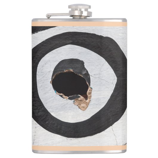 Tränenflasche Flachmann (Vorderseite)