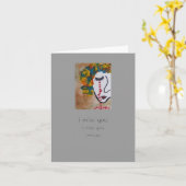 Tränenkarte Karte (Gelbe Blume)