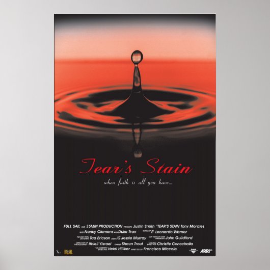 Tränenstain Poster (Vorne)