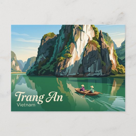 Trang An Landschaftskomplex Vietnam Postkarte (Vorderseite)
