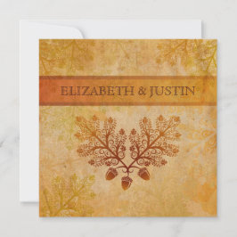 Tranished Lacy Blätter-Hochzeit im Einladung