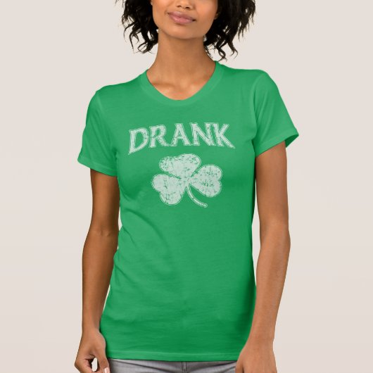 Trank Iren Kleeblatt-St. Patricks Tages T-Shirt (Vorderseite)