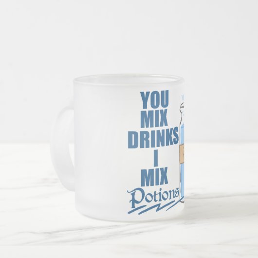 Trank-Trinker Mattglastasse (Vorderseite Links)