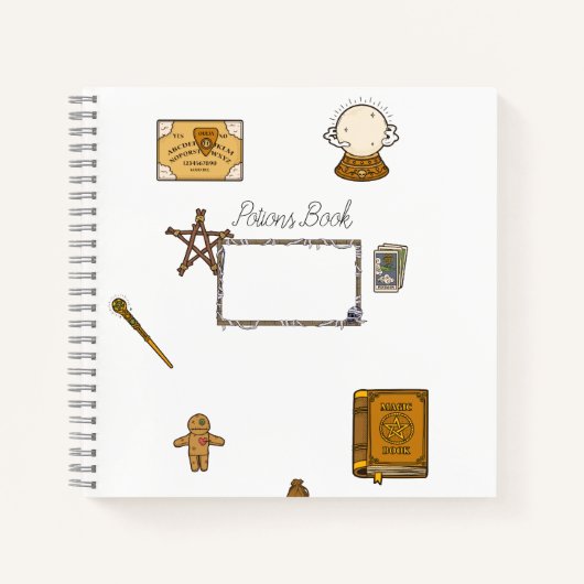 Tränke & Magic Zaubers Journal Notizblock (Vorderseite)