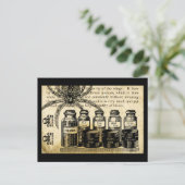 Tränke Spinnen-Schädel-Kreuz-Knochen Gift Postkarte (Stehend Vorderseite)