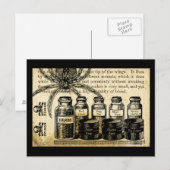 Tränke Spinnen-Schädel-Kreuz-Knochen Gift Postkarte (Vorne/Hinten)