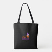 Tränke und Snacks Halloween Tote Bag | Funny Witch Tasche (Rückseite)