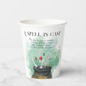 Tränke, Zauber & Zauberhexen Cauldron Halloween Pappbecher (Vorderseite)