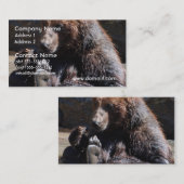 Tränkender Bär Visitenkarte (Vorne/Hinten)
