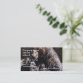 Tränkender Bär Visitenkarte (Stehend Vorderseite)