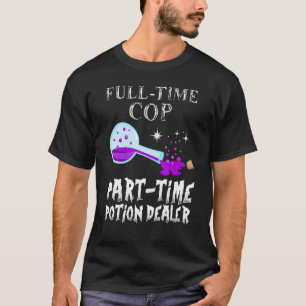 Trankflasche Gothic Polizist Kostüm Halloween T-Shirt
