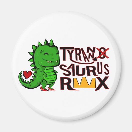 Tranny Saurus Rex Magnet (Vorne)