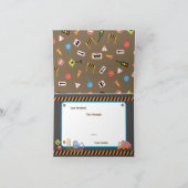 Tranportationsjunge Brown.Geburtstagskarte Dankeskarte (Innenseite)