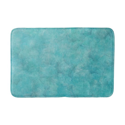 Tranquil Aqua Blue Aqua Badematte (Vorderseite)