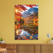 Tranquil Autumn Mountains Crisp Alpine Air Artwork Leinwanddruck (Insitu (Wohnzimmer))