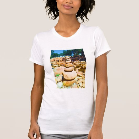 Tranquil Balancing Rocks - Eester Rivier T - Shirt (Vorderseite)