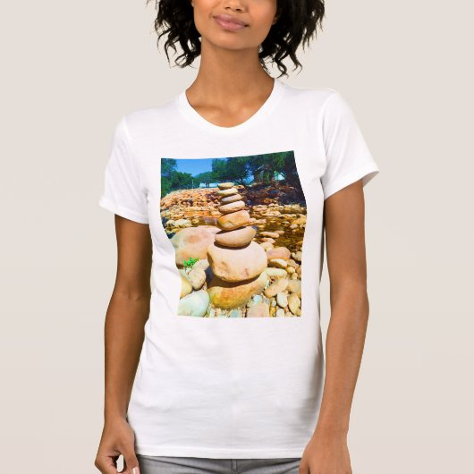 Tranquil Balancing Rocks - Eester Rivier T - Shirt (Vorderseite)