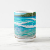 Tranquil Beach Blue Waves Australische Landschaft Kaffeetasse (Mittel)